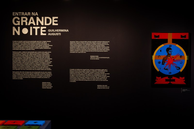 Vista da montagem de Entrar na Grande Noite, Museu de Arte do Rio, 2026